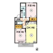 シャルル アモリ A/Bの間取り画像