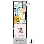 リヴェール中御所 Cの間取り画像