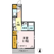 ルピナスハイム Bの間取り画像