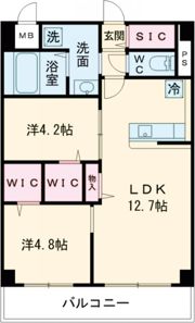 エルグランド久留米の間取り画像