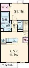 メイアジュール Dの間取り画像