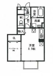 レセンテ紫峰ヶ丘B棟の間取り画像