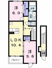 ヴァン フォーレⅡの間取り画像
