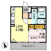 デルソーレの間取り画像