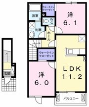 カーサプラシード Cの間取り画像