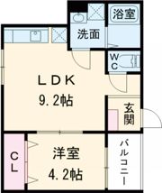 badge喜連の間取り画像