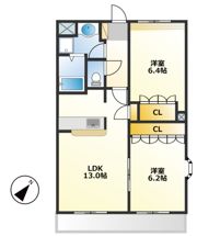 プランドール悠の間取り画像