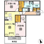 サクシード高浜 Aの間取り画像