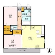 エルミタージュ・アンの間取り画像
