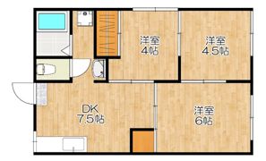コスモハイツ城山 B棟の間取り画像