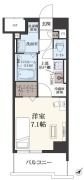 ドゥ バーグ渡辺通の間取り画像