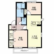 パールハイツ Aの間取り画像