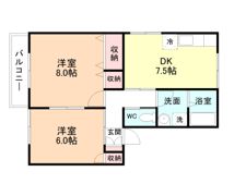 メゾンカームの間取り画像