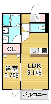 CS津福の間取り画像
