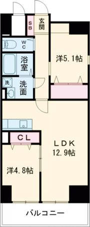MISTRAL姫路駅前Ⅷ安田の間取り画像