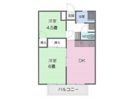 谷上パナハイツAの間取り画像