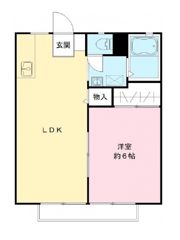 旭台アーバンハイツ D棟の間取り画像