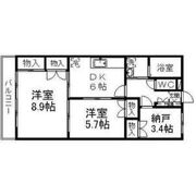 荒巻中央ハイツA棟の間取り画像