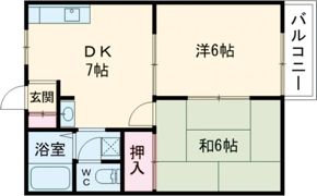 コーポ三木の間取り画像