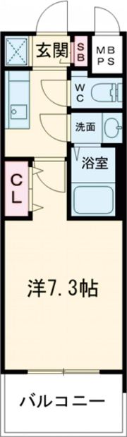 グランカーサ高井田の間取り画像