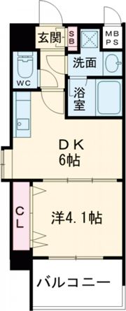 グランカーサ高井田の間取り画像
