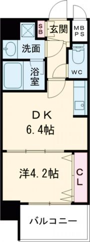 グランカーサ高井田の間取り画像