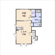 ラフィーネ谷地頭Bの間取り画像