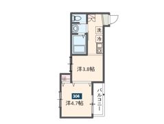 MELDIA大和田Ⅲの間取り画像
