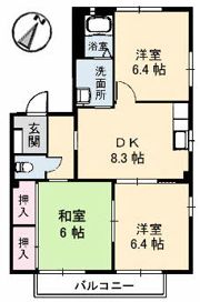 シャーメゾン矢野Aの間取り画像