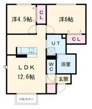 セジュール加佐 A棟の間取り画像