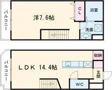 リバージュ県庁通りの間取り画像