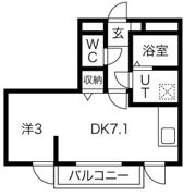 メリディアン岩沼壱番館の間取り画像