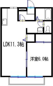 サンハイム下手野Cの間取り画像