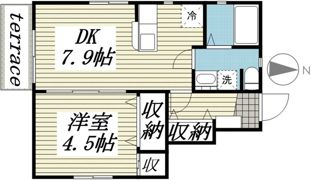 ディアコート鷹乃杜の間取り画像