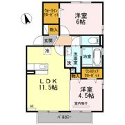 レスペート B棟の間取り画像