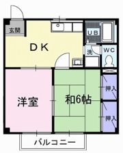 サンハイツの間取り画像