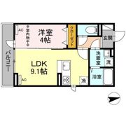 D-ROOM蒲町の間取り画像