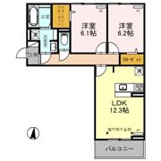ガーネットの間取り画像