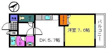 フジパレス貝塚半田Ⅱ番館の間取り画像