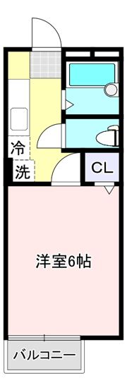 Sコーポの間取り画像