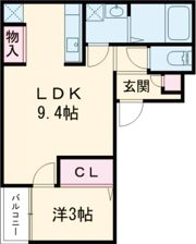 Delica鳥栖の間取り画像