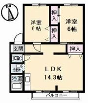 サンビレッジ高松 H棟の間取り画像