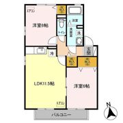 charmant court M'sの間取り画像