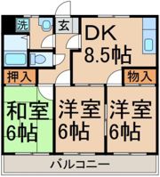 ルミエール 岸の間取り画像