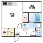 ハーモニーテラス長筬町の間取り画像