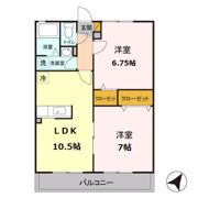 サニーフラットカワベの間取り画像