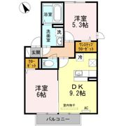 セジュール・アルジェント B棟の間取り画像