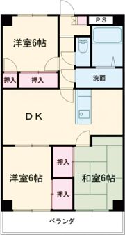 プロミネント四日市の間取り画像