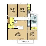 エクセル男川の間取り画像