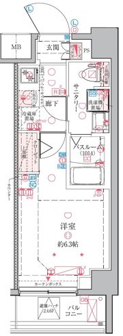 クレヴィスタ横浜綱島の間取り画像